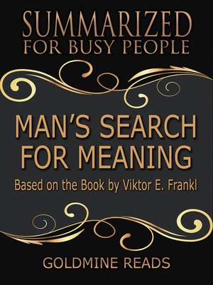 cover image of Man's Search for Meaning--Summarized for Busy People